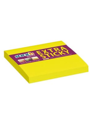 Samolepiaci poznámkový blok, 76x76 mm, 90 listov, STICK N 