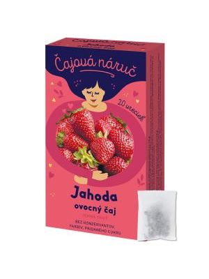 Čaj LEROS ovocný Čajová náruč jahoda 20 x 1 g