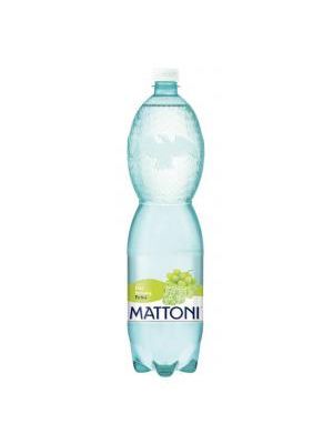 Minerálna voda MATTONI ochutená - biele hrozno sýtená 6 x 1,5 ℓ