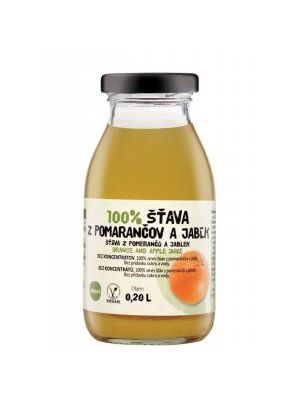 ZDRAVO šťava 100% pomarančovo-jablková 10 x 0,2 ℓ NEVRATNÉ SKLO