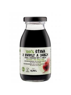 ZDRAVO šťava 100% cviklovo-jablková 10 x 0,2 ℓ NEVRATNÉ SKLO