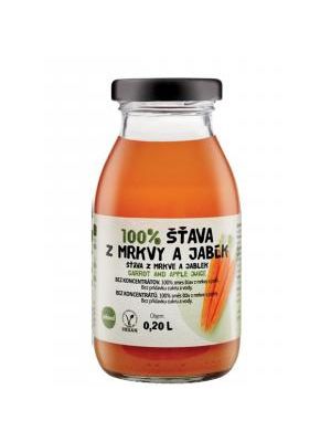 ZDRAVO šťava 100% mrkvovo-jablková 10 x 0,2 ℓ NEVRATNÉ SKLO