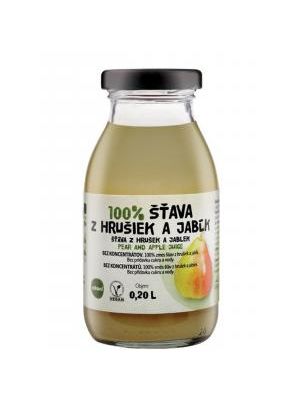 ZDRAVO šťava 100% hruškovo-jablková 10 x 0,2 ℓ NEVRATNÉ SKLO