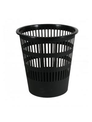 Kôš plastový rebrovaný 12l čierny