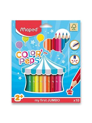 Pastelky 18 Maped Color peps Jumbo