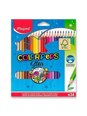 Pastelky 24  MAPED COLOR Peps