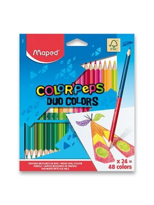 Pastelky 24 Maped DUO 48 farieb