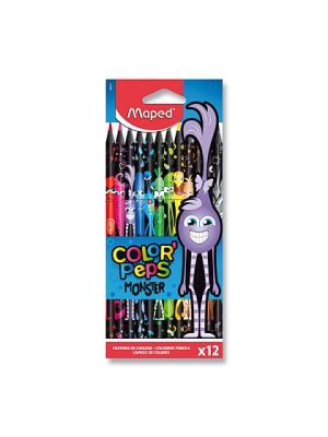 Pastelky 12 Maped Color peps Monster bezdrevné