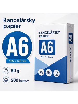 Kancelársky papier A6  80g 500 hárkov