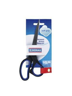 Nožnice DONAU Soft grip 16,5cm modré