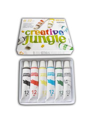 Farby temperové 6-farebné Sakota 12x12ml