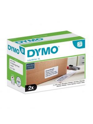 Samolepiace etikety Dymo LW 4XL 102x59 mm veľké expedičné biele