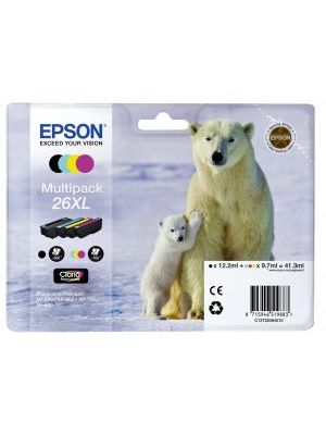 Atramentová náplň Epson C13T263640 CMYK multipack 26XL Claria pre XP-600/700 (3x9,7/12,2ml)