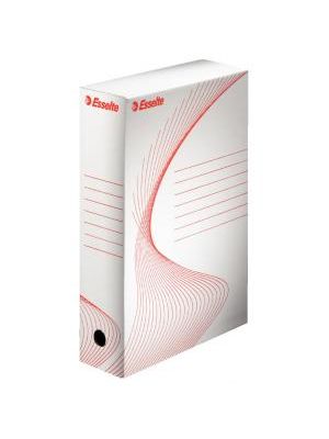 Archívny box Esselte 80mm biely/červený