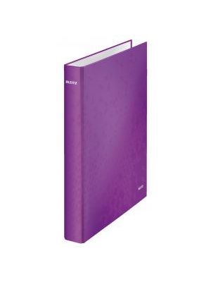 Zakladač 2-krúžkový Leitz WOW celoplastový 4cm purpurový
