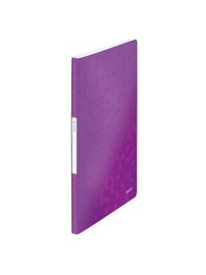 Katalógová kniha 20 Leitz WOW purpurová