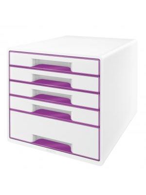 Zásuvkový box Leitz WOW purpurový