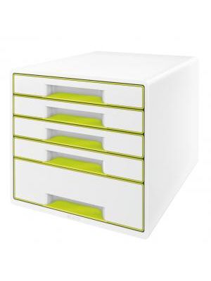 Zásuvkový box Leitz WOW metalický zelený
