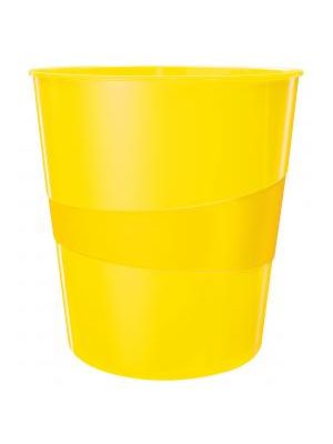 Kôš plastový Leitz WOW 15l žltý