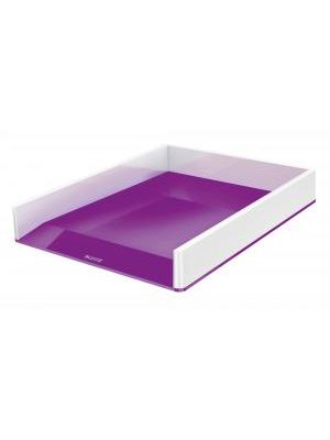 Odkladač Leitz WOW biely/purpurový