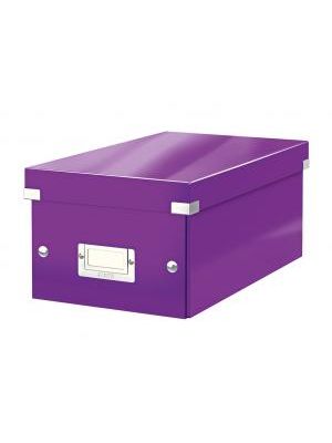 Škatuľa na DVD Leitz Click & Store WOW purpurová