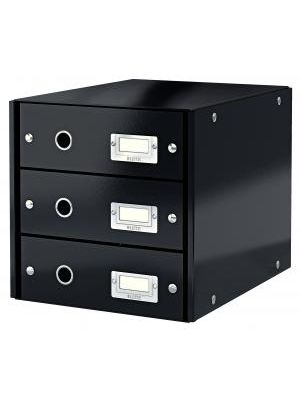 Zásuvkový box Leitz Click & Store 3 zásuvky čierny