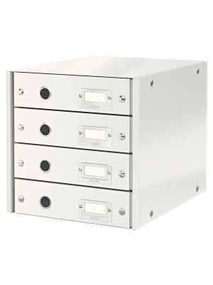 Zásuvkový box Leitz Click & Store 4 zásuvky biely