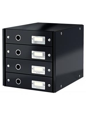 Zásuvkový box Leitz Click & Store 4 zásuvky čierny