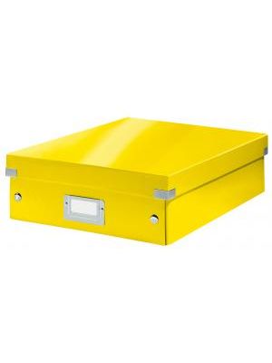 Stredná organizačná škatuľa Click & Store žltá