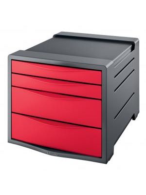 Zásuvkový box Esselte VIVIDA červený