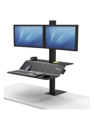 Polohovateľný stojan Sit-Stand Lotus VE pre 2 monitory