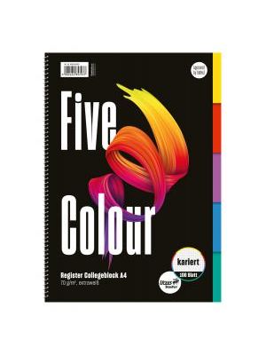 Blok College Format Werk Ursus A4 100 listov štvorčekový farebný register