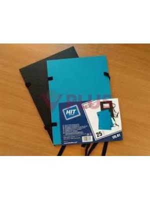 Spisové dosky A5 HIT OFFICE jednostranne lakované čierne/modré