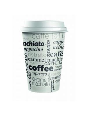 Plastové viečko biele 62 mm `Coffee to go` 100ks