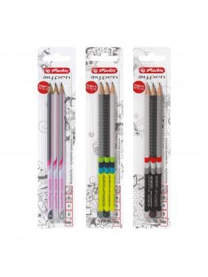 Ceruzka Herlitz my.pen 3 ks v blistri H,HB,B