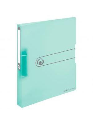 Zakladač 2-krúžkový Herlitz PP 2,5cm transparentný mint