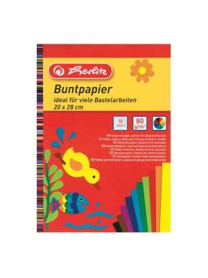 Farebný papier Herlitz 10 listov 20x28cm 80g