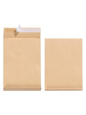 Taška B4 Herlitz s X dnom a odtrhávacou páskou 250 x 353 mm 130g hnedá 5ks