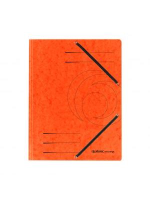 Prešpánový obal s gumičkou Herlitz oranžový