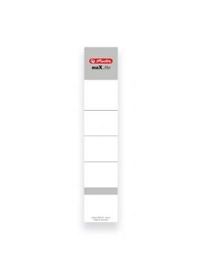Štítok chrbtový samolepiaci Herlitz 5cm biely 10ks
