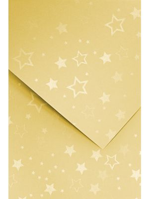 Galeria Papieru ozdobný papír Stars zlatá 220g, 20ks