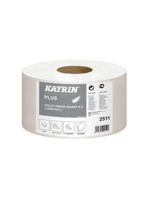 Toaletný papier 2-vrstvový KATRIN Plus Gigant Toilet S2 18 cm, celulóza, návin 100 m