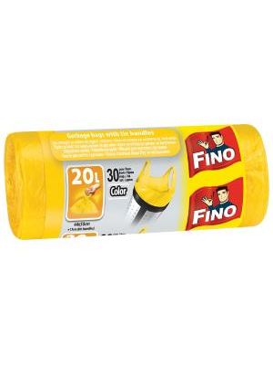 Vrecia zaväzovacie FINO Color 20 ℓ, 7 mic., 44 x 50 cm, žlté (30 ks)