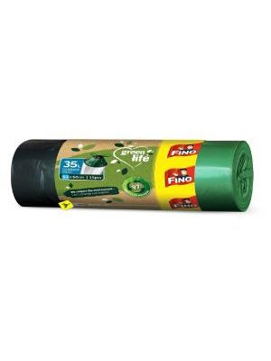 Vrecia zaťahovacie FINO Green Life  Easy 35 ℓ, 22 mic., 53 x 60 cm (15 ks)
