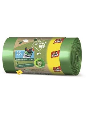 Vrecia zaväzovacie FINO Green Life  Easy 35 ℓ, 22 mic., 50 x 55 cm (22 ks)