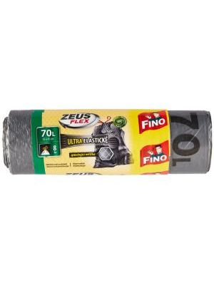 Vrecia zaťahovacie FINO Zeus FLEX 70 ℓ, 35 mic., 55 x 85 cm, strieborné (8 ks)