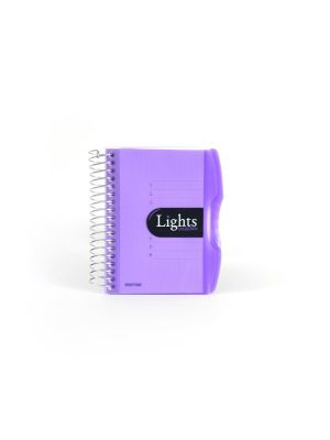 Pozn. blok A6, 150listů, linka, LIGHTSfialová