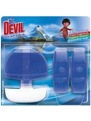 Dr. Devil závesný WC gél 3 x 55 ml - Polar Aqua