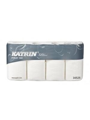 Toaletný papier 3-vrstvový KATRIN Plus Toilet 160, návin 17,25 m (8 ks)