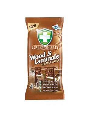 Green Shield čistiace utierky na drevo/laminát 50 kusov